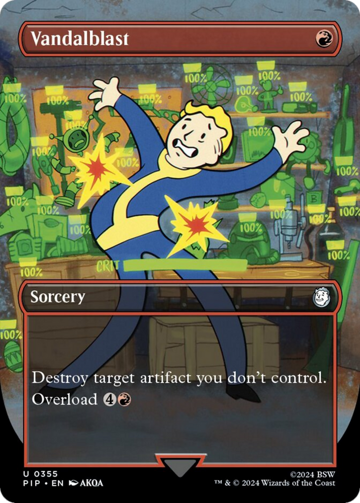 Vandalblast (Borderless) [Fallout] Magic: The Gathering