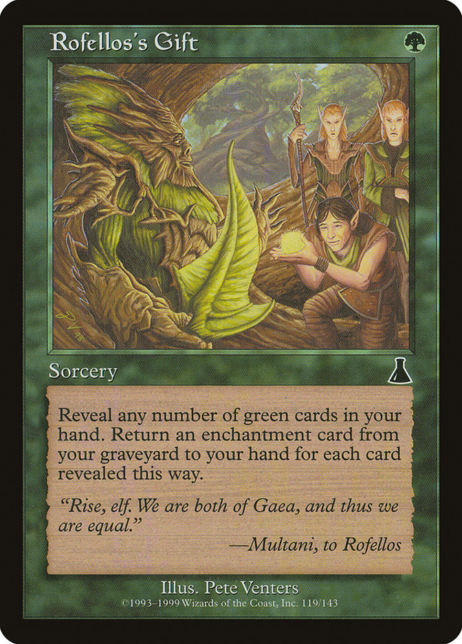 Rofellos's Gift [Urza's Destiny] Magic: The Gathering