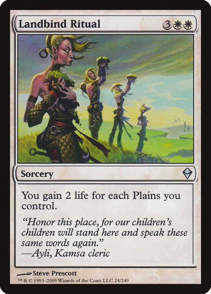 Landbind Ritual [Zendikar] Magic: The Gathering