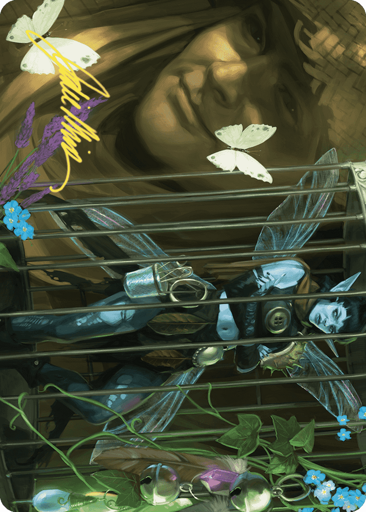 Cooped Up Art Card (Gold-Stamped Signature) [Wilds of Eldraine Art Series] Magic: The Gathering