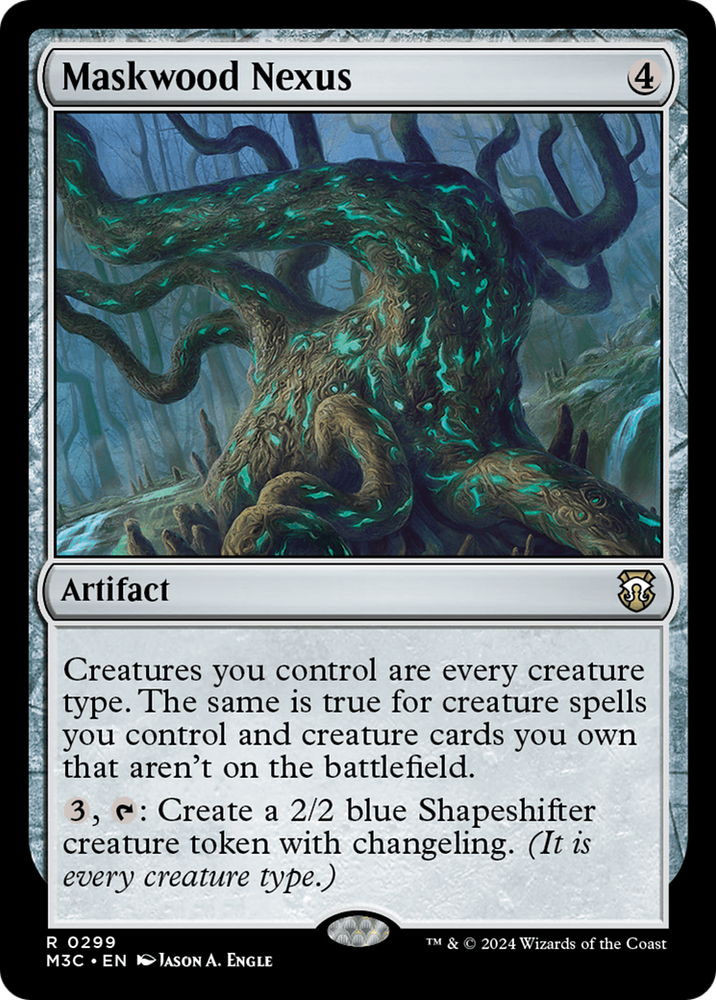 Maskwood Nexus (Ripple Foil) [Modern Horizons 3 Commander] Magic: The Gathering