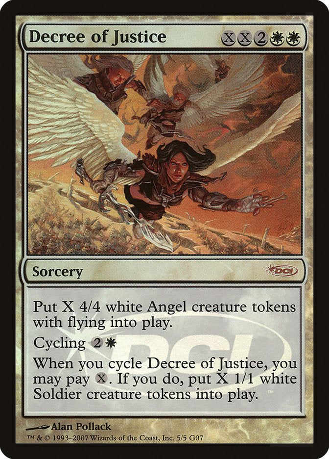Decree of Justice [Judge Gift Cards 2007] Magic: The Gathering