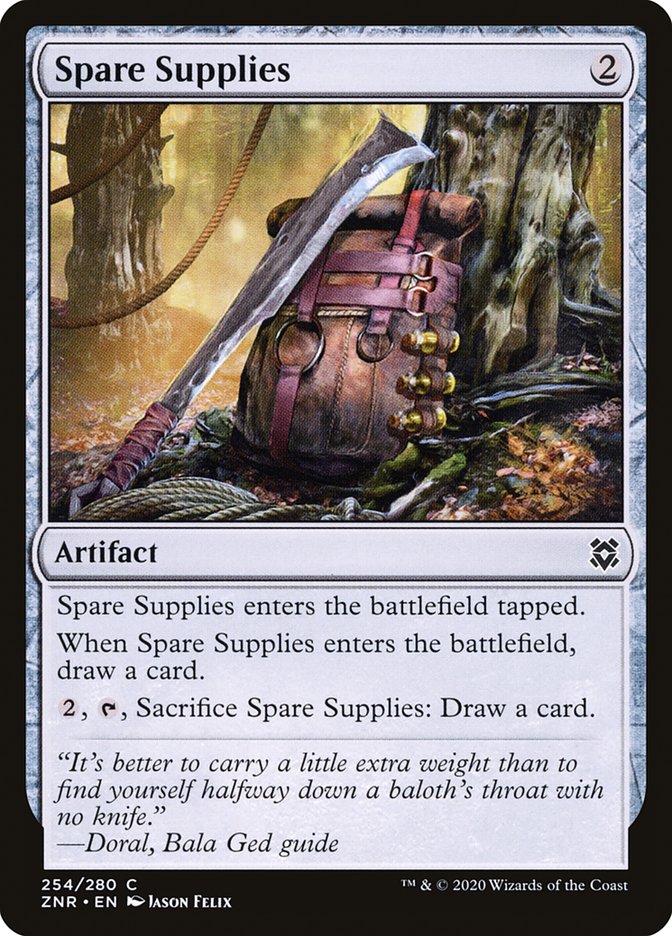 Spare Supplies [Zendikar Rising] Magic: The Gathering