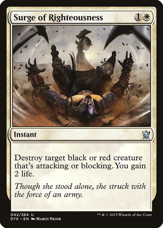 Surge of Righteousness [Dragons of Tarkir] Magic: The Gathering