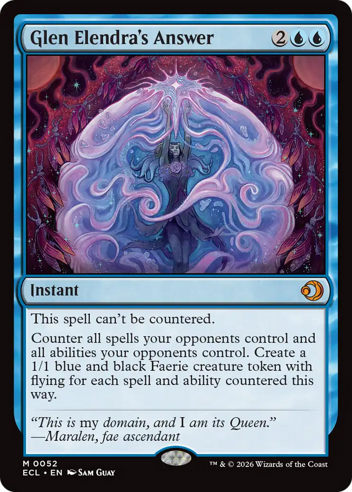 Glen Elendra's Answer [Lorwyn Eclipsed] Magic: The Gathering