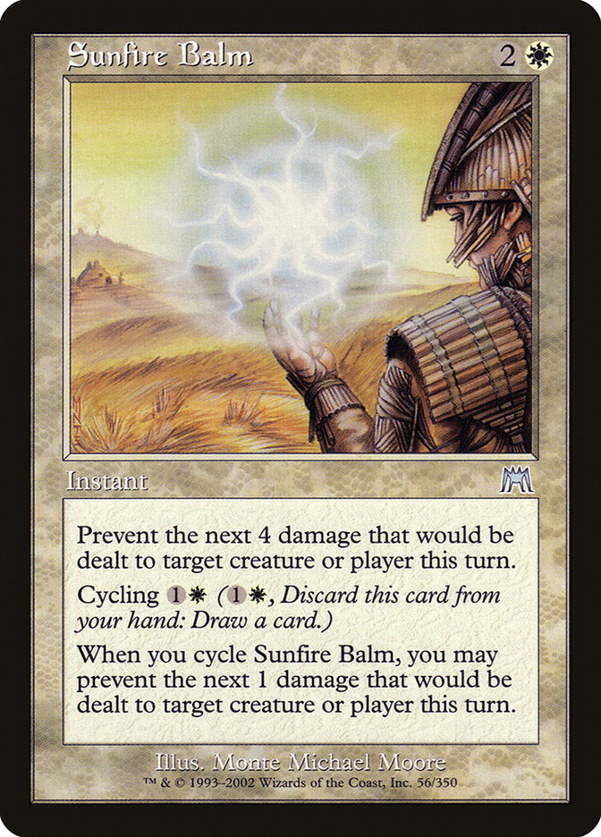 Sunfire Balm [Onslaught] Magic: The Gathering