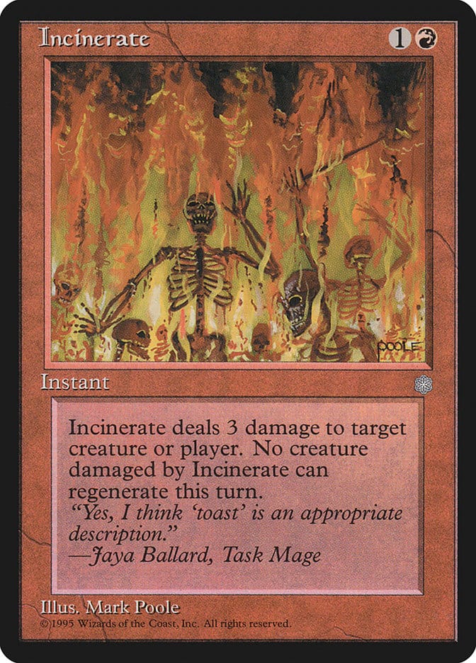 Incinerate [Ice Age] Magic: The Gathering