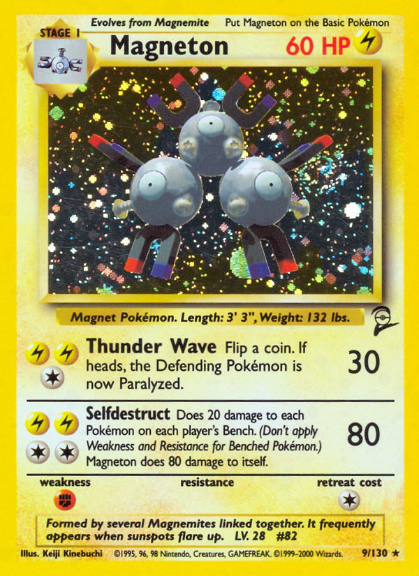 Magneton (9/130) [Base Set 2] Pokémon