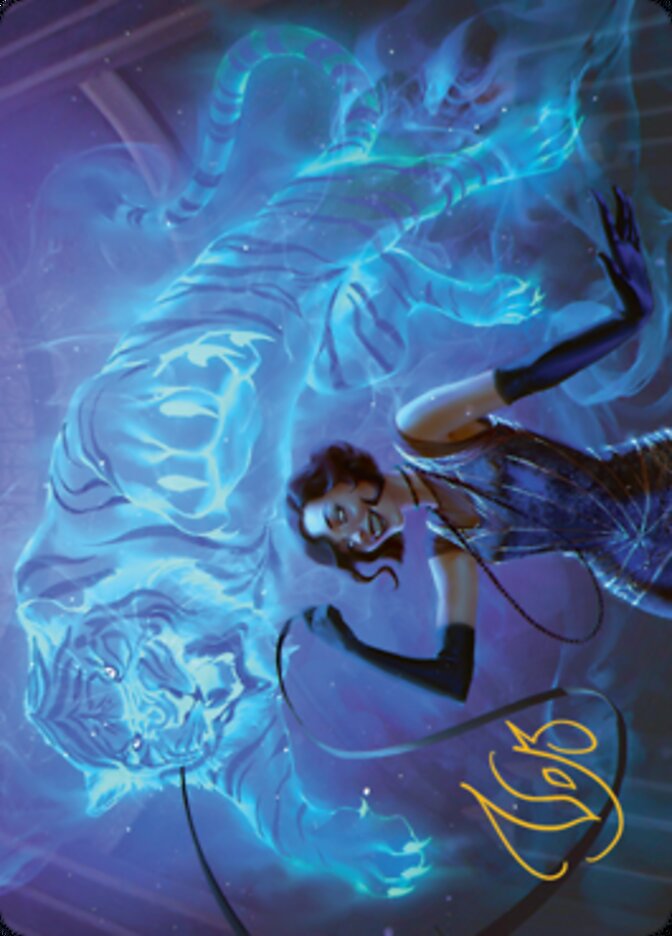 Extravagant Replication Art Card (Gold-Stamped Signature) [Streets of New Capenna Art Series] Magic: The Gathering