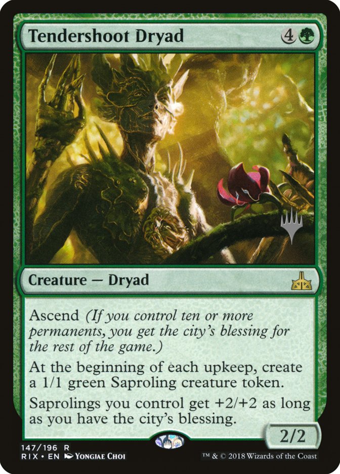 Tendershoot Dryad (Promo Pack) [Rivals of Ixalan Promos] Magic: The Gathering