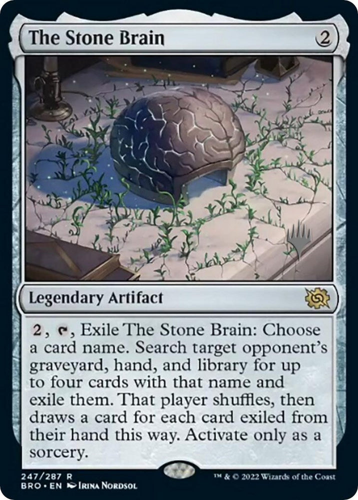 The Stone Brain (Promo Pack) [The Brothers' War Promos] Magic: The Gathering