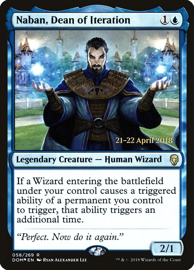 Naban, Dean of Iteration [Dominaria Prerelease Promos] Magic: The Gathering