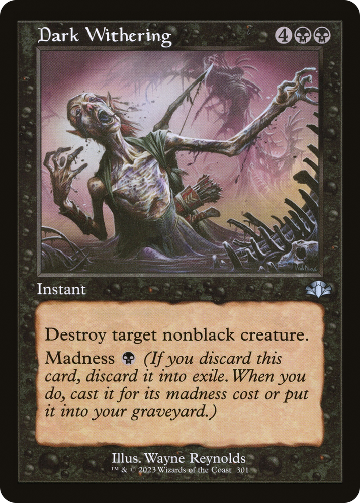 Dark Withering (Retro) [Dominaria Remastered] Magic: The Gathering