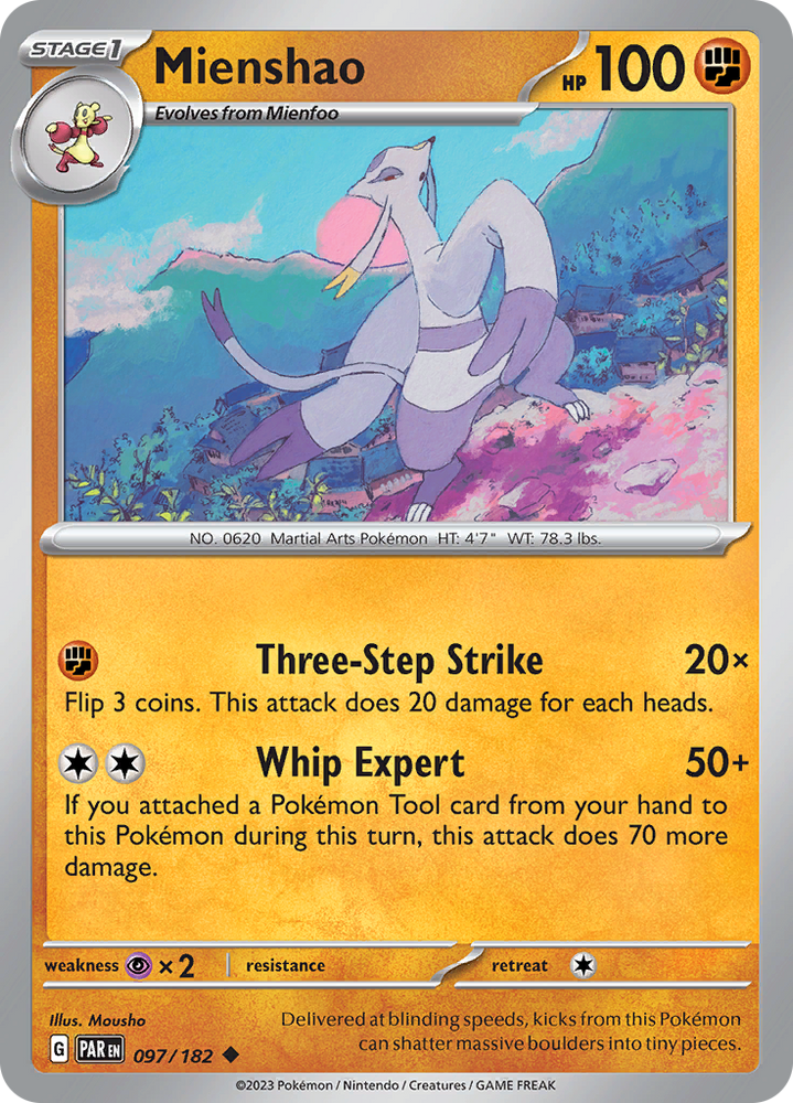Mienshao (097/182) [Scarlet & Violet: Paradox Rift] Pokémon