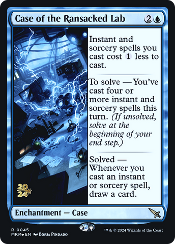 Case of the Ransacked Lab [Murders at Karlov Manor Prerelease Promos] Magic: The Gathering
