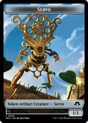Servo // Fish Double-Sided Token [Modern Horizons 3 Tokens] Magic: The Gathering