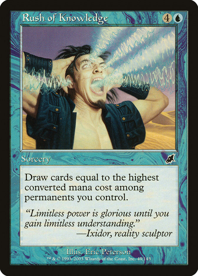 Rush of Knowledge [Scourge] Magic: The Gathering