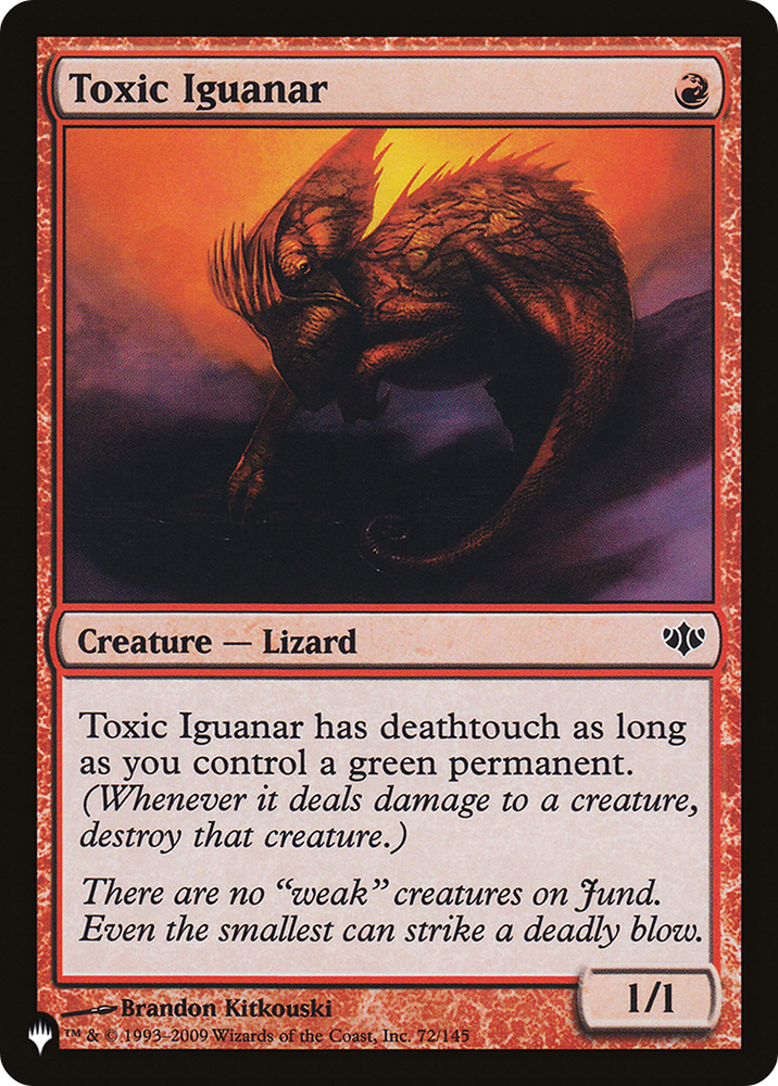 Toxic Iguanar [The List] Magic: The Gathering