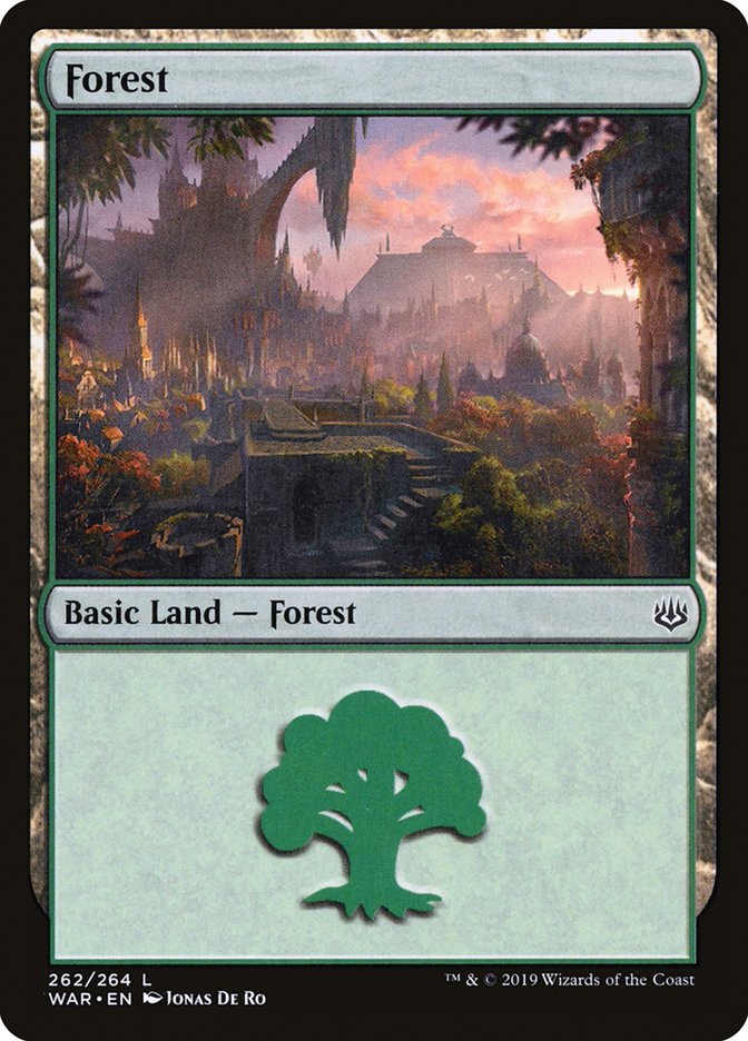 Forest (262) [War of the Spark] Magic: The Gathering
