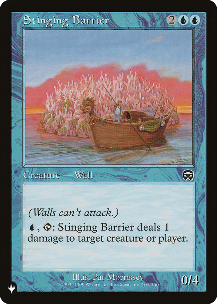 Stinging Barrier [The List] Magic: The Gathering