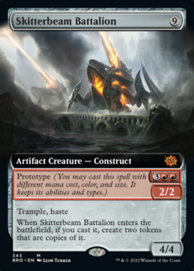 Skitterbeam Battalion (Extended Art) [The Brothers' War] Magic: The Gathering