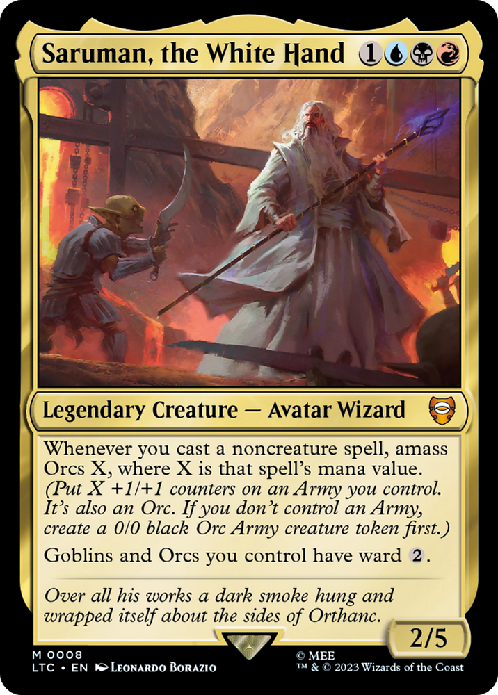 Saruman, the White Hand [The Lord of the Rings: Tales of Middle-Earth Commander] Magic: The Gathering