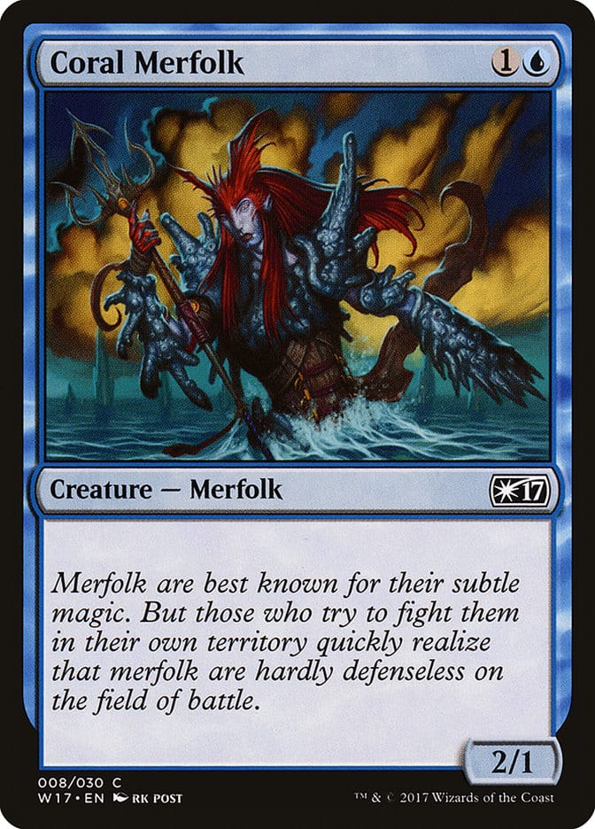 Coral Merfolk [Welcome Deck 2017] Magic: The Gathering