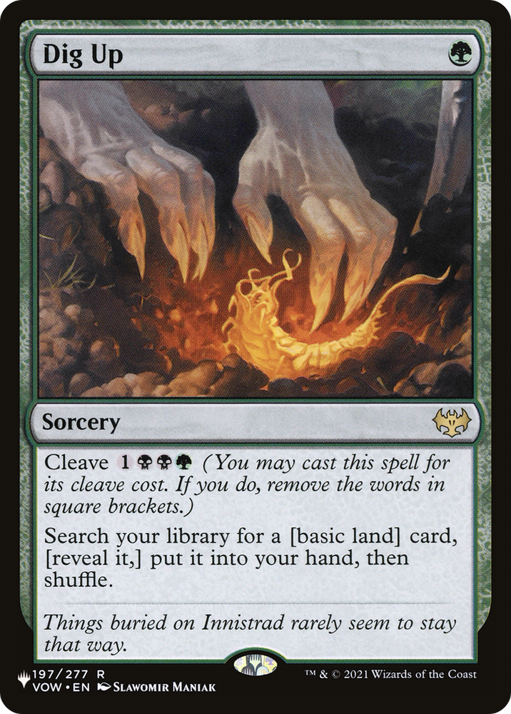 Dig Up [The List] Magic: The Gathering