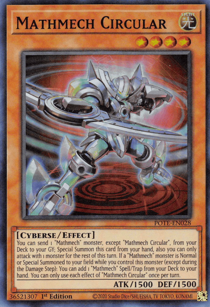 Mathmech Circular [POTE-EN028] Super Rare - Yugioh Cards For Your TCG Needs!