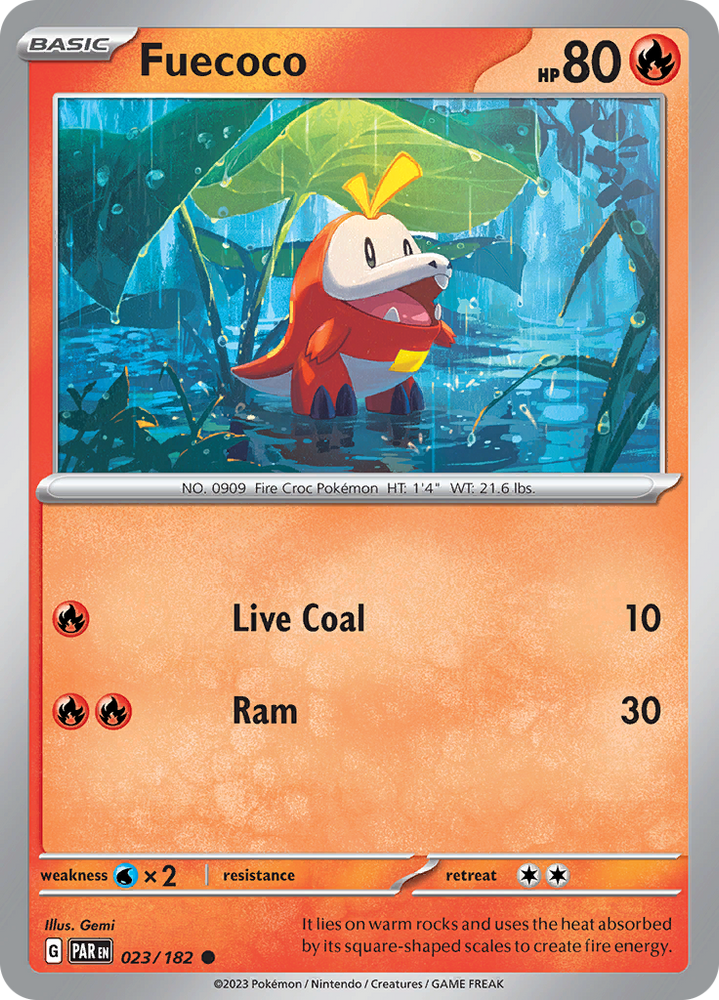 Fuecoco (023/182) [Scarlet & Violet: Paradox Rift] Pokémon