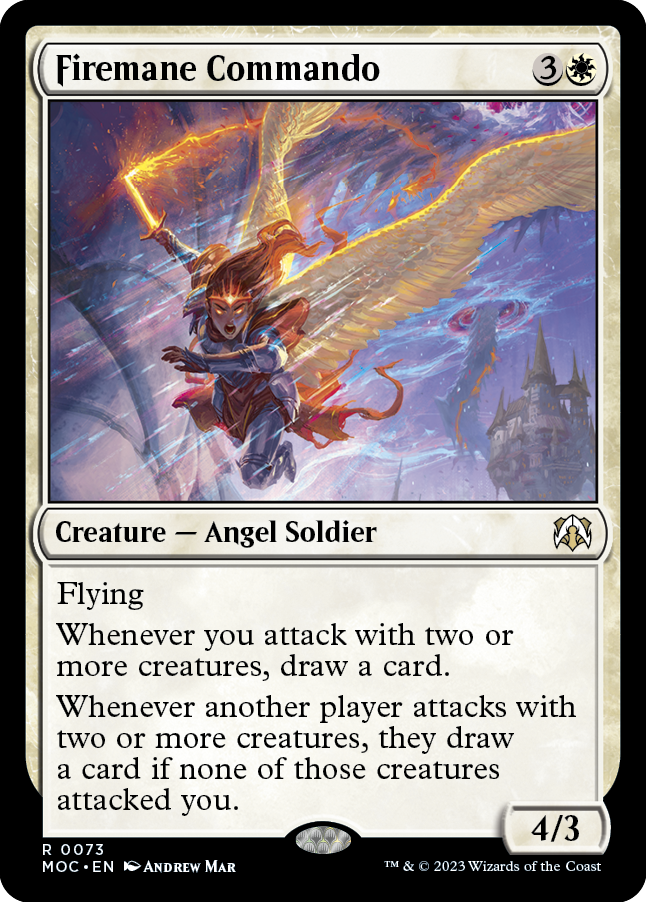 Firemane Commando [March of the Machine Commander] Magic: The Gathering