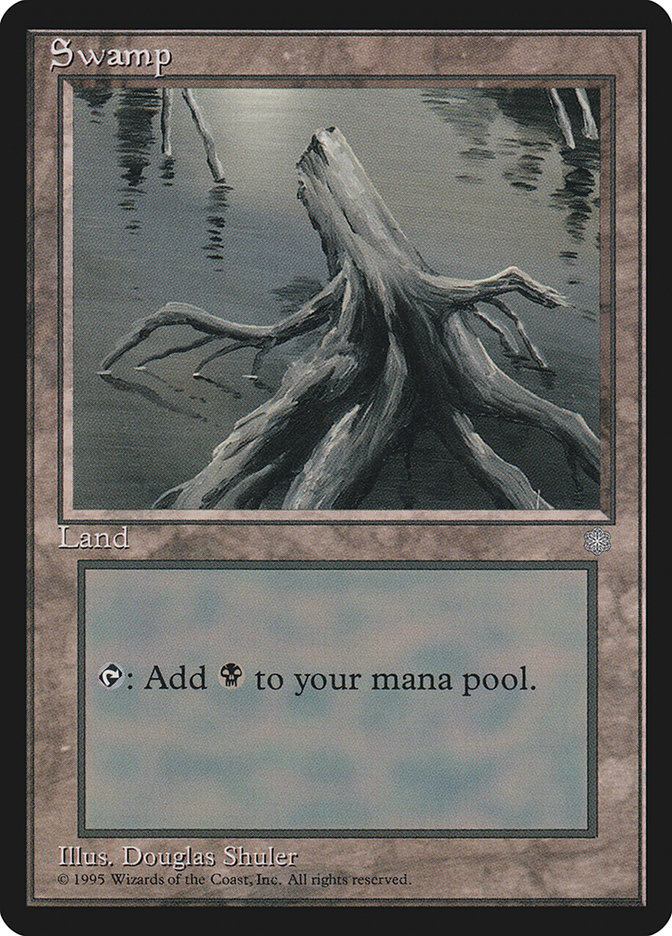 Swamp (Stump) [Ice Age] Magic: The Gathering