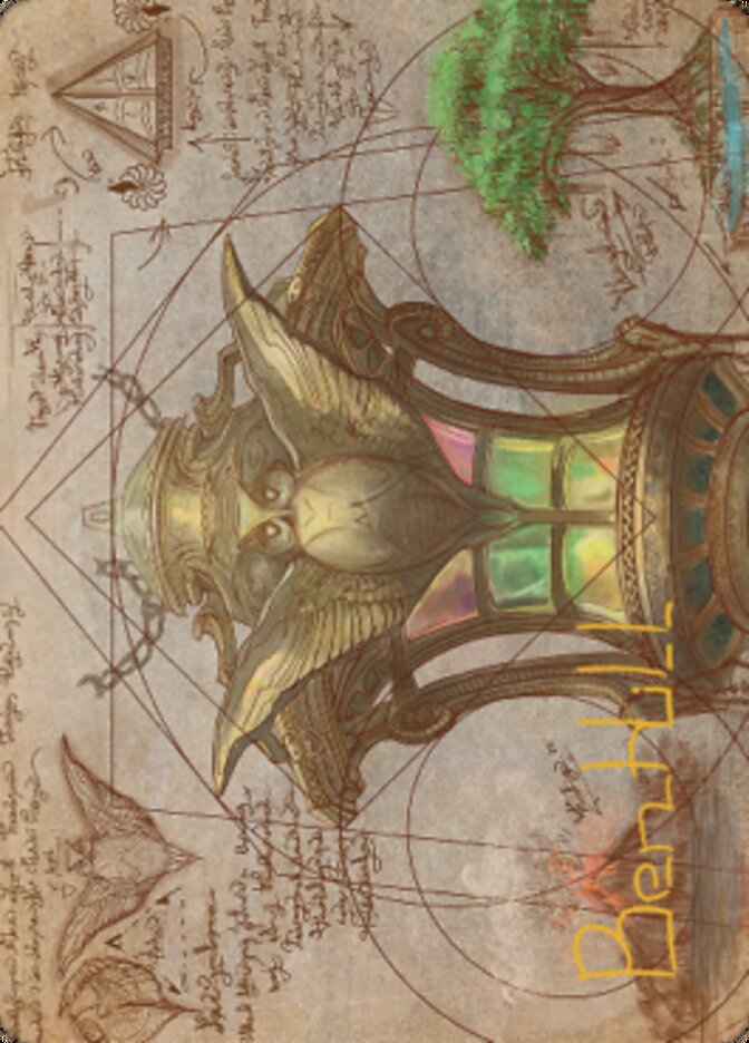 Chromatic Lantern Art Card (Gold-Stamped Signature) [The Brothers' War Art Series] Magic: The Gathering