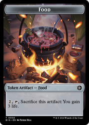 Mercenary // Food (0004) Double-Sided Token [Outlaws of Thunder Junction Tokens] Magic: The Gathering