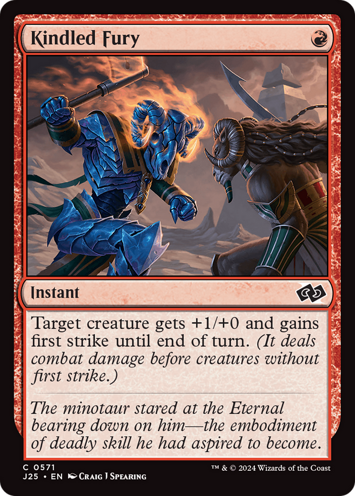 Kindled Fury [Foundations Jumpstart] Magic: The Gathering
