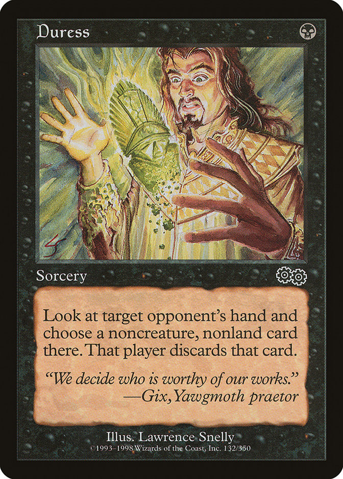 Duress [Urza's Saga] Magic: The Gathering