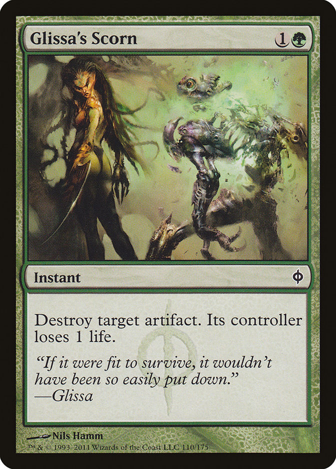 Glissa's Scorn [New Phyrexia] Magic: The Gathering