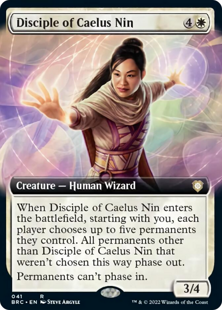 Disciple of Caelus Nin (Extended Art) [The Brothers' War Commander] Magic: The Gathering