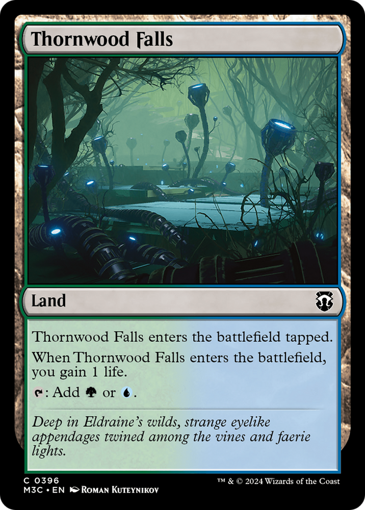 Thornwood Falls (Ripple Foil) [Modern Horizons 3 Commander] Magic: The Gathering