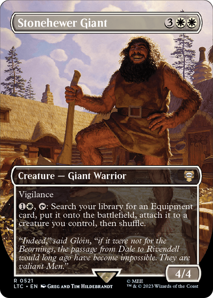 Stonehewer Giant (Borderless) [The Lord of the Rings: Tales of Middle-Earth Commander] Magic: The Gathering