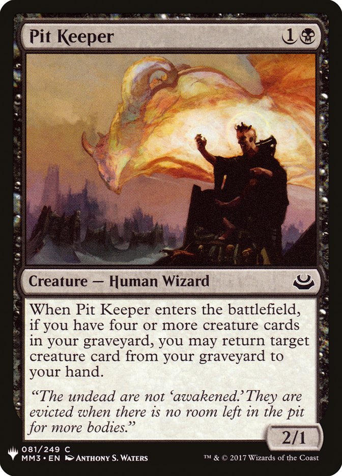 Pit Keeper [Mystery Booster] Magic: The Gathering
