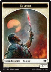 Soldier (004) // Squirrel (015) Double-Sided Token [Modern Horizons Tokens] Magic: The Gathering