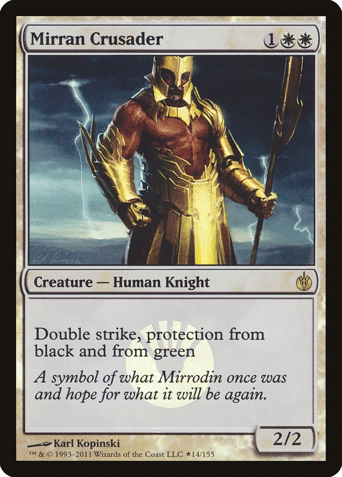 Mirran Crusader (Buy-A-Box) [Mirrodin Besieged Promos] Magic: The Gathering