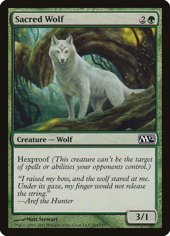 Sacred Wolf [Magic 2012] Magic: The Gathering