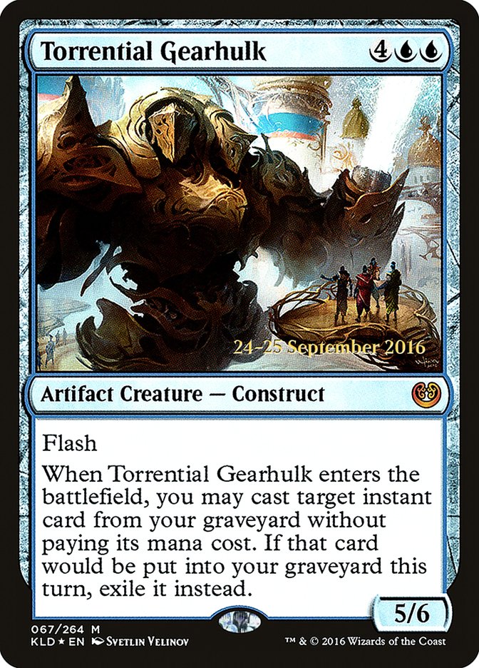 Torrential Gearhulk [Kaladesh Prerelease Promos] Magic: The Gathering