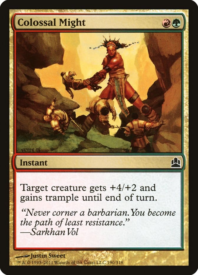 Colossal Might [Commander 2011] Magic: The Gathering