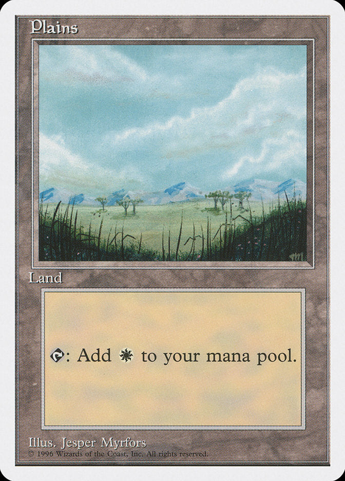 Plains (Trees) [Introductory Two-Player Set] Magic: The Gathering
