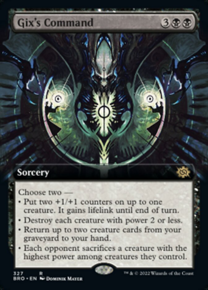 Gix's Command (Extended Art) [The Brothers' War] Magic: The Gathering