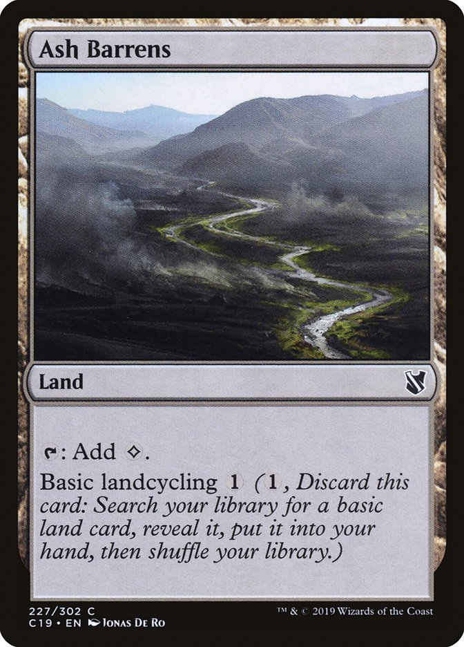 Ash Barrens [Commander 2019] Magic: The Gathering