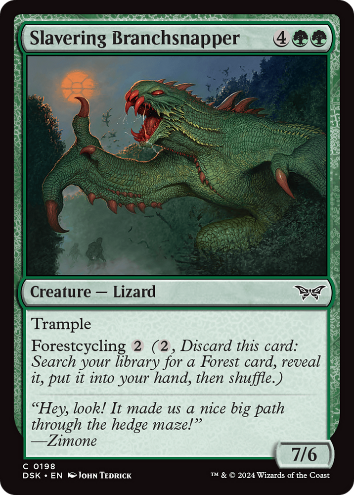 Slavering Branchsnapper [Duskmourn: House of Horror] Magic: The Gathering